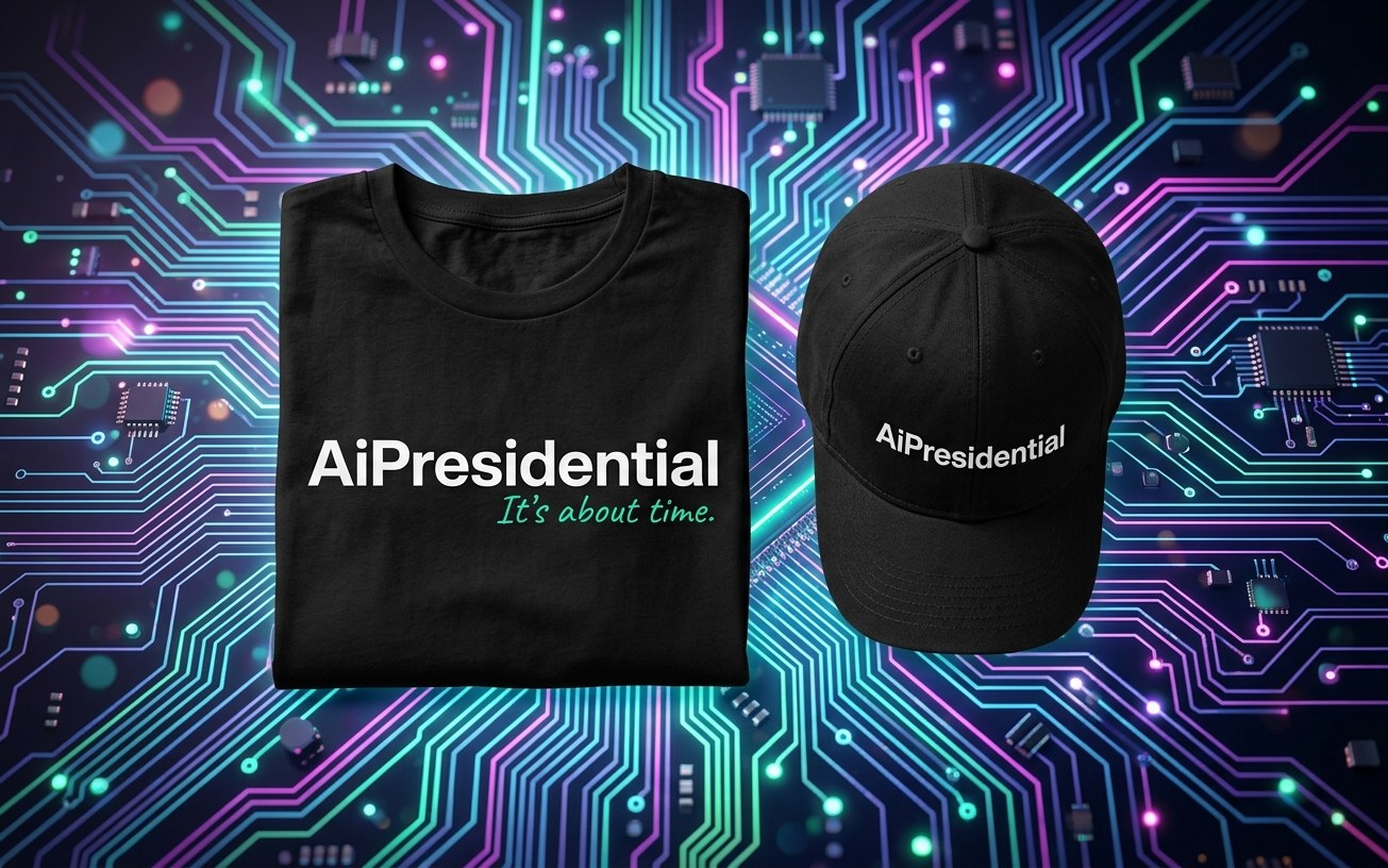 AiPresidential Tee + Cap Set — It's about time.